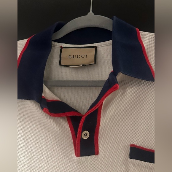 GUCCI COTTON INTERLOCKING GG PIQUET POLO - Picture 4 of 6